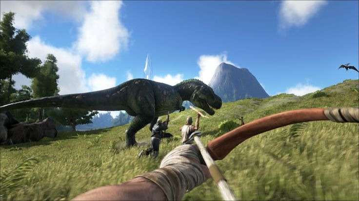 Tampilan Game ARK: Survival Evolved (Sumber: Playstation)