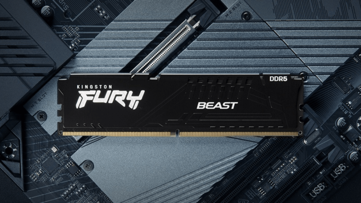 Ilustrasi modul RAM DDR5 untuk PC gaming dan workstation yang mengalami kenaikan harga akibat tingginya permintaan industri AI global. (Sumber: Kingstone)