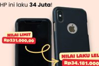 Potret iPhone XS rampasan KPK yang laku terjual Rp34 juta dalam lelang KPK. (Sumber: Instagram/@lelangkpkofficial)