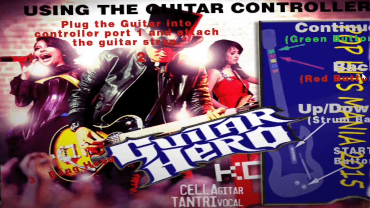 Tampilan menu Guitar Hero Indonesia. (Sumber: Youtube/@Gudang Cheat Tutorial)